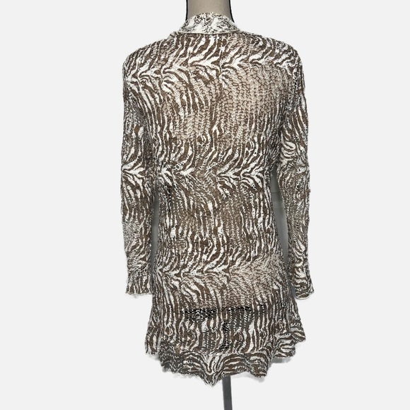 DAMON & DRAPERS WATERFALL CROCHET CARDIGAN size PM - Picture 2 of 6